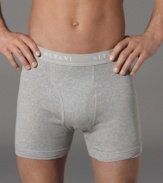 Plain and simple. In a soft rib knit, these Alfani boxer briefs are the ones you'll want to stock up on.