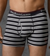 This Polo Ralph Lauren boxer brief is crafted in soft cotton jersey with a hint of stretch offering the ultimate in shape and support.