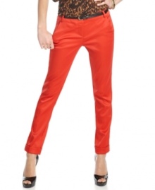Treat your pants closet to color therapy with this red hot skinny leg pair from XOXO!