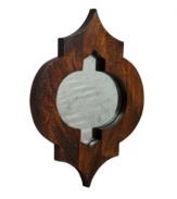 Look to other people and places for inspiration with the wooden Moroccan Pattern mirror from Regina Andrew.