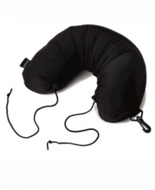 Meet your travel support. A silky, soft exterior, U-shaped design and microbead filling snuggle up to your neck, lower back, feet and wherever your body needs a little extra comfort. The versatile design secures around upright handles for easy transport. Meet your travel support. A silky, soft exterior, U-shaped design and microbead filling snuggle up to your neck, lower back, feet and wherever your body needs a little extra comfort. The versatile design secures around upright handles for easy transport.