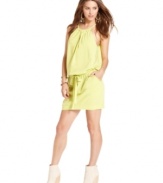 Braided straps & a relaxed style makes this RACHEL Rachel Roy dress a cool pick for chill fun-in-the sun style!