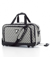 Effortlessly cool. Change the way you travel with the simplified approach of this rolling duffel. A smart exterior and a spacious interior, plus a variety of carrying options-carry handles, removable shoulder strap, easy-glide wheels-make it easy to take this bag along for the ride. 5-year warranty.