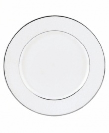 For nearly 150 years, Lenox has been renowned throughout the world as a premier designer and manufacturer of fine china. The simple and classic Hannah Platinum pattern brings a timeless refinement to your formal entertaining table, in pure white bone china embossed with a subtle palmetto-leaf design, and banded in platinum. Qualifies for Rebate