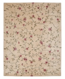 Nourison Julian area rugs bring elegant design and impeccable craftsmanship to any room of your home. Created by skilled artisans, a delicate hand-carve pattern of flowering vines is laid against a taupe background to create a tranquil garden motif. Hand-carved accents highlight the contours of the design and enhance the subtlety and refinement of each rug, bringing the essence of luxury to any room in your home. Nourison Julian area rugs bring elegant design and impeccable craftsmanship to any room of your home. Created by skilled artisans, a delicate hand-carve pattern of flowering vines is laid against a taupe background to create a tranquil garden motif. Hand-carved accents highlight the contours of the design and enhance the subtlety and refinement of each rug, bringing the essence of luxury to any room in your home.