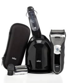 Everything you need to keep trim! A powerful shaver with 3-stage cutting system takes on hair of all lengths, while the triple-action free floating design & smart foil head adapt to the curves and contours of your face to capture hair growing in every direction. 2-year warranty. Model 3-390CC. Everything you need to keep trim! A powerful shaver with 3-stage cutting system takes on hair of all lengths, while the triple-action free floating design & smart foil head adapt to the curves and contours of your face to capture hair growing in every direction. 2-year warranty. Model 3-390CC.