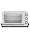 This countertop oven from Cuisinart shines with stainless steel style and quick-cooking convection power. Large enough to fit an entire 12 pizza, it takes on all kitchen tasks with enthusiasm, including baking, broiling, convection, toasting and warming. Three-year limited warranty. Model TOB-60N.