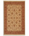 Reinterpreting the rustic charm of the world's most legendary antique carpet designs, this rug is painstakingly crafted to capture the abrash or stria effect often associate with aged vegetable dyes. After weaving, each rug is given a special antique wash to further harmonize the colors with a rich vintage patina.