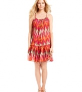 A bright global-inspired print makes this MICHAEL Michael Kors dress a stylish pick for a sunny summer look!