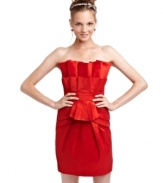 Be the envy of everyone in a red hot dress from Roberta! The sleek fit and pleated details are must-have details of this season's chic cocktail-wear.