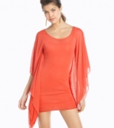 Cascading sleeves add high-drama to a hot party dress from Sean John! Style it with sleek high-heels for a look that makes an entrance!