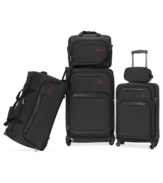 Destination minded. With a bag for every length and kind of trip, this sporty collection makes it easy to set your sights on travel. Sturdy, durable constructions coupled with spinner mobility and easy-carry handles make for a smooth getaway.