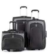 Always one step ahead! Developed for the smart traveler with organizational features that think ahead, easy-glide mobility that follows your lead and a durability that lasts and lasts. A natural frequent flier, this lightweight set creates the standard for hassle-free travel. 10-year limited warranty.