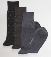 Stay polished from head to toe with the superior design of these ultra-soft socks from Perry Ellis.