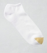 These socks keep a low profile to better support your style. Wear a white pair with stylish sneakers, or tuck a black pair under your loafers for a dressed-up look. Woven from the finest yarns to cushion your feet. Well reinforced at the heel and toe for superior fit and extended wear.  In a soft, absorbent blend of cotton and nylon. Six-pair pack offers terrific value and convenience.