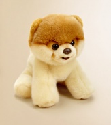 Boo, the world's cutest dog is now the world's cutest plush. This GUND version of the Facebook phenomenon is simply adorable. He's super soft and huggable.8H X 9W X 7DPolyesterSurface washRecommended for ages 1 and upImported