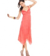 From the braided trims to the fluid, easygoing design, an abundance of pretty details elevates this dress from day-wear to dream-wear! By Planet Gold.