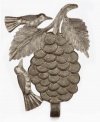 Perfect for your kitchen, the breadfruit wall hook is hand cut, carved and varnished by the Haitian artist to celebrate a plant whose fruit feeds billions every day. Hang aprons, pot holders or kitchen towels.