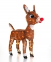 You would even say it glows. Rudolph is a festive sight throughout the season, with a blinking red nose and entire frame that'll shine on your front lawn or peeking out a first floor window. From Kurt Adler.