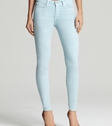 Add some color to your denim repertoire with these ultra-bright Hudson skinny jeans.