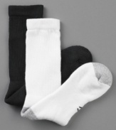 Dry goods. With moisture-wicking technology, these Champion socks keep you cool and comfortable all day long.