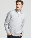 Lacoste Interlock Cotton Zip Collar Sweatshirt