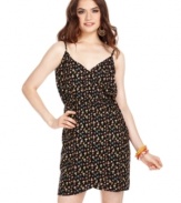 Take summery style for a whirl in this dress from American Rag that marries an easygoing wrap style with the whimsy of a hot air balloon print!