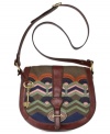 Inspired by Italian bags from the '70s, this Fossil Vintage Re-Issue is reminiscent of the classic girl-meets-boy look. With the exquisite embroidery, rich leather and signature hardware, you'll instantly fall in love with this must-have silhouette.