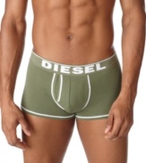 Keep your sense of style underneath it all with these bold boxer briefs from Diesel.