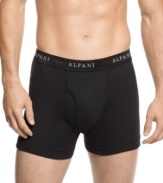 Stock your drawer of basics with this four pack of boxer briefs from Alfani.