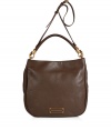 The classic hobo gets a modern redux with this supple leather version from Marc by Marc Jacobs - Classic hobo shape, magnet closure, top carrying handle, convertible shoulder strap, front logo plaque - Wear with an elevated jeans-and-tee ensemble or with a casual cocktail look
