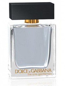 Rejuvenate and regenerate freshly shaven skin with this calming after-shave lotion scented with The One Gentleman. A sublime oriental fougere with vibrant top notes of grapefruit, apple and pepper leading to sophisticated lavender and patchouli blended with a rich cedarwood and vanilla base. This is the ultimate connoisseur's scent reflecting the refined charm of a gentleman. 3.3 oz. Rejuvenate and regenerate freshly shaven skin with this calming after-shave lotion scented with The One Gentleman. A sublime oriental fougere with vibrant top notes of grapefruit, apple and pepper leading to sophisticated lavender and patchouli blended with a rich cedarwood and vanilla base. This is the ultimate connoisseur's scent reflecting the refined charm of a gentleman. 3.3 oz.