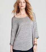 Glamour meets nonchalance in this Soft Joie knit top, fashioned in a slouchy silhouette with metallic shimmer.