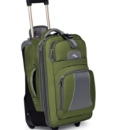 Taking travel performance to a higher level, High Sierra's Elevate carry-on pairs the latest in lightweight technology with cargo-friendly, expandable compartments and smart organizational features that help lighten the load. Limited lifetime warranty. (Clearance)