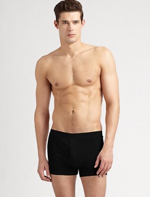So-soft cotton comfort with a hint of stretch and a discreet, mercerized sheen. Signature waistband 96% cotton/4% elastane Machine wash Imported So-soft cotton comfort with a hint of stretch and a discreet, mercerized sheen. Signature waistband 96% cotton/4% elastane Machine wash Imported