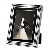 This new collection from bridal favorite Vera Wang updates the designer's popular With Love collection in striking black enamel and silver. Featuring a geometric design, it is at once Art Deco-inspired and thoroughly modern.