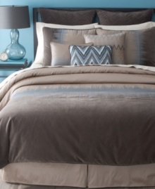 Feel the vibration. Textures unite in a symphony of style from Bryan Keith. The Jackson comforter set boasts embroidery detail, zigzag patterns and modern colorblocking to instantly give your room a sophisticated, up-to-date appeal. Feel the vibration. Textures unite in a symphony of style from Bryan Keith. The Jackson comforter set boasts embroidery detail, zigzag patterns and modern colorblocking to instantly give your room a sophisticated, up-to-date appeal.
