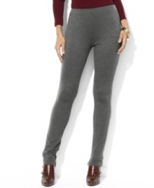Lauren Ralph Lauren's slim, fitted leg creates a modern look on the flattering Mani pant in sleek stretch jersey. (Clearance) Lauren Ralph Lauren's slim, fitted leg creates a modern look on the flattering Mani pant in sleek stretch jersey. (Clearance)