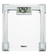 An art deco twist adds some flavor to the function of this scale, which keeps you in the know about your weight with a large digital display on an attractive polished chrome frame. 10-year warranty. Model TH311.