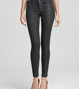 These Hudson skinny jeans go wild with an ever-so-subtle snakeskin print.