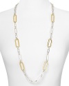 On the right side of classic, Lauren by Ralph Lauren's multi-tone link necklace is a bold choice layered over a crisp neckline or cocktail dress.