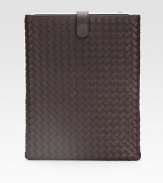 Tote your iPad® in style with this slim case crafted from rich woven leather.Snap closure Cotton lining 8W X 11H X 1D Made in Italy