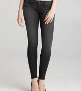 True Religion delivers impeccably tailored skinny jeans in a trend-perfect dark grey wash for new-season perfection.