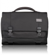 Move on! This durable, high-performance brief keeps you in motion & on the go with a classic flap-over design that opens to reveal space for everything essential. A dedicated laptop compartment, removable accessory pouch, multiple organizer pockets and many more thoughtful features put you in business. 5-year warranty.