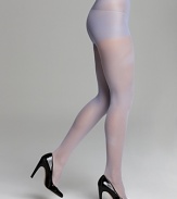 Lightweight opaque tights adds a pop of color and a little edge to your favorite winter ensembles.