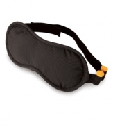 Pack in some time to rest. Take a break from seeing the world & use this travel eye mask with earplugs to catch some shuteye whether you're on a crowded flight, busy bus or train out of town. Made from a soft, plush material for the ultimate in comfort, this travel essential blocks out ambient light and has earplugs that mold to the shape of your ear for decreased noise penetration.