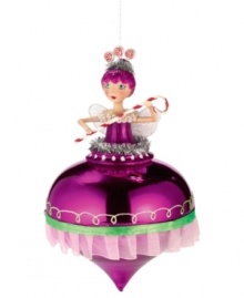 An enchanting holiday awaits with the Nutcracker's Sugar Plum Fairy. A candy cane wand, lollypop accessories and magenta tutu are a soon-to-be sweet spot on your tree. From Department 56. An enchanting holiday awaits with the Nutcracker's Sugar Plum Fairy. A candy cane wand, lollypop accessories and magenta tutu are a soon-to-be sweet spot on your tree. From Department 56.