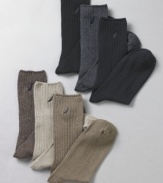 Restock your drawer of basics with this three-pack of socks from Nautica.