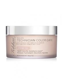 Rich and rapid, this mask submerges hair in humectants and extracts to revive just-colored condition and silkiness. All with colorlock protection. Rich and rapid, this mask submerges hair in humectants and extracts to revive just-colored condition and silkiness. All with colorlock protection.
