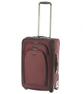 A lighter construction and fashion-forward design put you on the fast track to your destination with easy-glide removable wheels and a retractable handle that stops at different heights for travelers of all sizes and preferences. Built durable from ballistic nylon, this suiter features an attractive herringbone trim that sets the tone for the trip. Limited lifetime warranty.